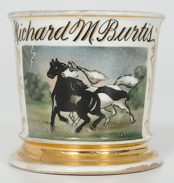 Occupational Shaving Mug with Horses