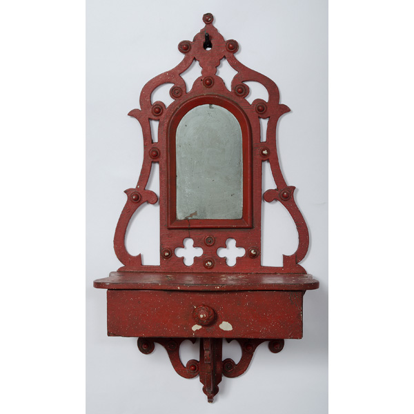 Folk Art Shaving Mirror American.