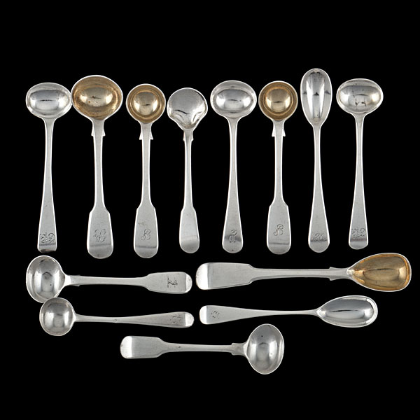 Sterling Salt and Mustard Spoons English