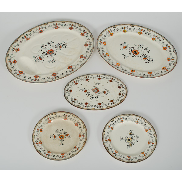 English Davenport Ironstone Platters 1602e0