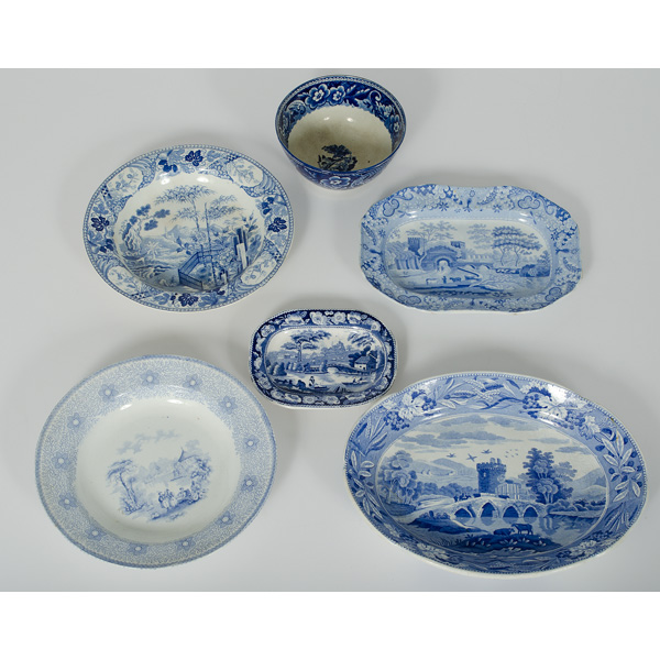 Blue and White Staffordshire Tablewares 1602e3