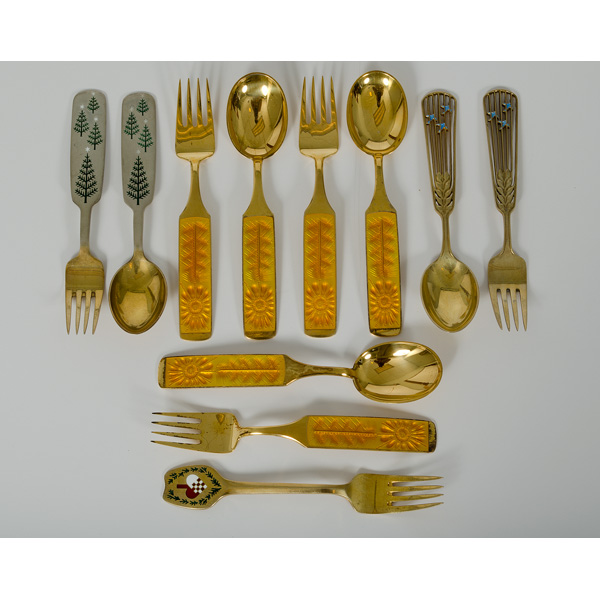 Group of Julen Gold Plated Flatware 160304