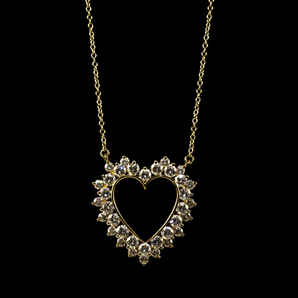 Tiffany Co 18k Diamond Heart 160318