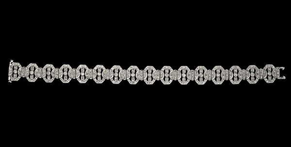 18k Art Deco Style Diamond Bracelet 16031b