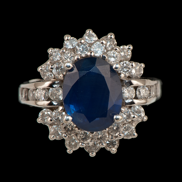 14k Sapphire and Diamond Ring 14k 160326