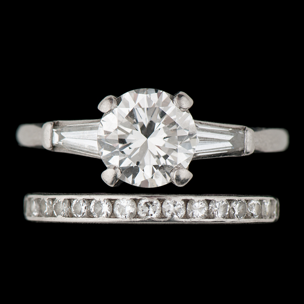 Platinum Diamond Engagement Ring 160330