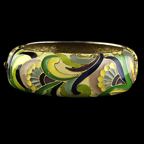 Lanvin Enamel Bangle Ca 1960s a