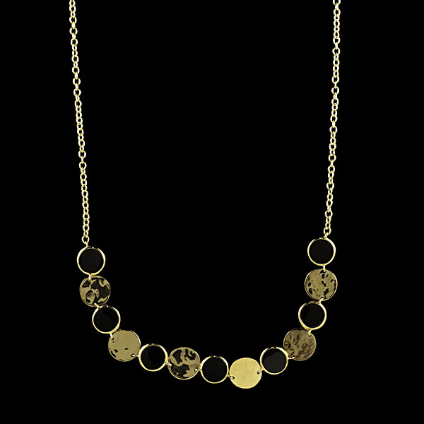 Ippolita 18k Onyx Circle Necklace