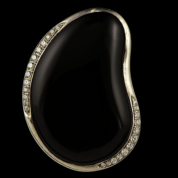 Ippolita Onyx and Diamond Ring 16039f