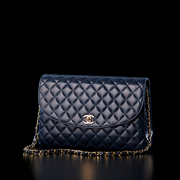 Chanel Navy Quilted Lambskin Bag 1603ac