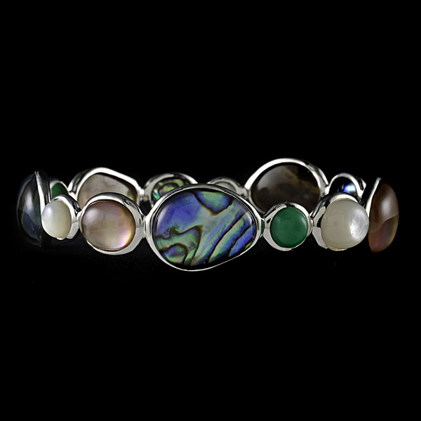 Ippolita Multi Stone Bangle Ippolita hand hammered 1603ba