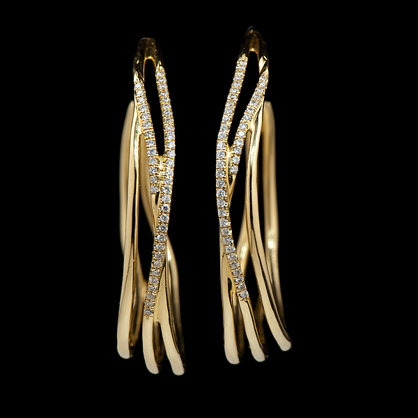 Ippolita 18k Diamond Hoop Earrings 1603c7