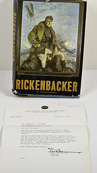 Eddie Rickenbacker Signed and Inscribed 160461