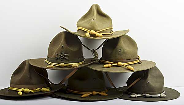 US WWI WWII M 1912 Campaign Hats 16047c