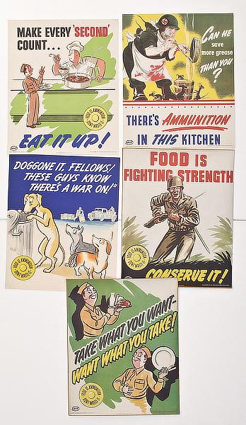 WWII Posters Food is Ammunition Dont