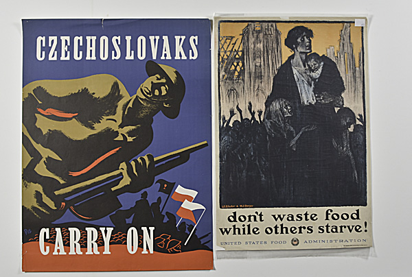 WWI and WWII Posters Lot of Two 1604c3