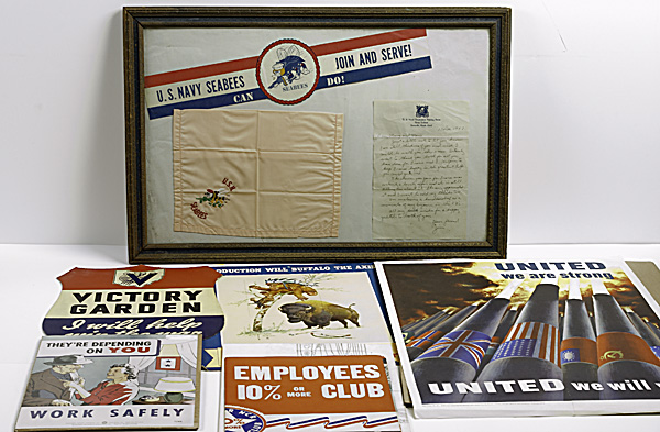 US WWII Homefront Posters and Sign 1604cf
