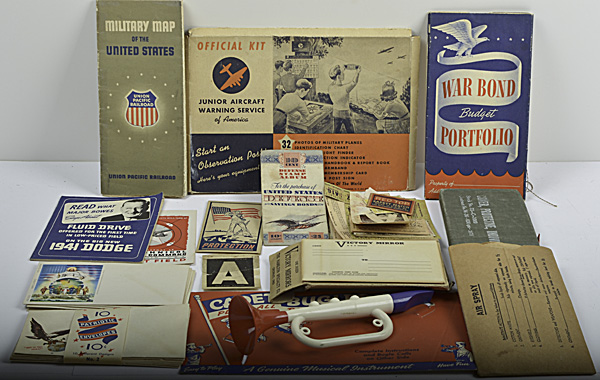 US WWII Homefront Items Lot of Twenty