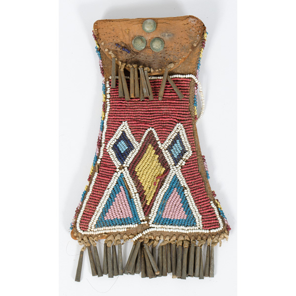 Kiowa Beaded Hide Strike a Light 160657