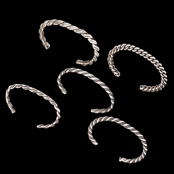 Navajo Silver Twisted Wire Bracelets 16065f