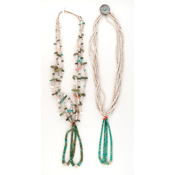 Pueblo Turquoise and Heishi Necklaces 160672