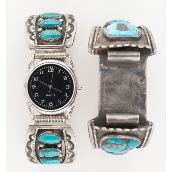 Navajo Watchbands with Nice Turquoise