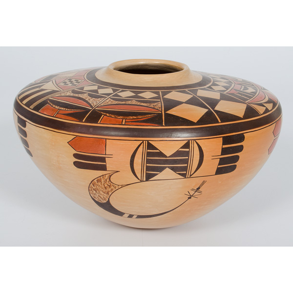Rachel Sahmie Hopi Seed Jar painted 1606ba