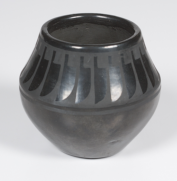 San Ildefonso Blackware Bowl with 1606ce