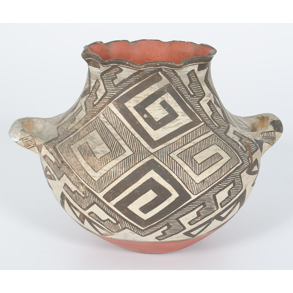 Acoma Handled Jar decorated with
