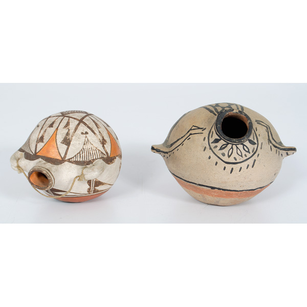 Acoma and Cochiti Canteens lot 1606e7