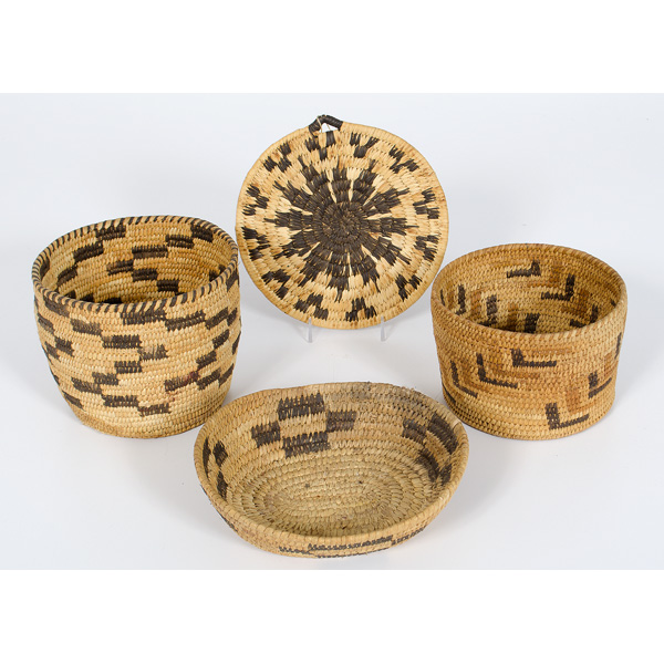 Tohono O odham Baskets lot of 4 1606fd