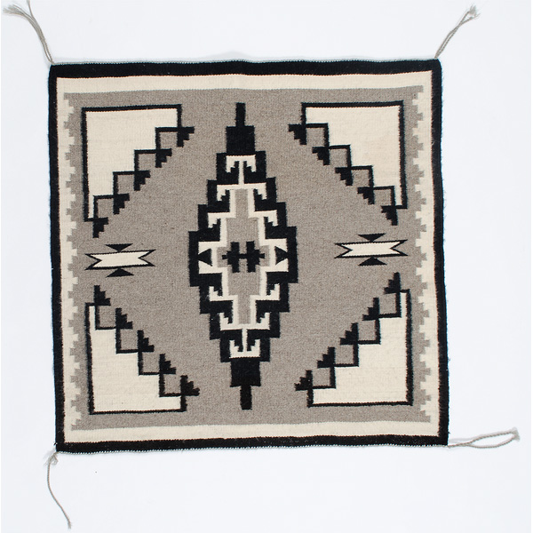 Navajo Two Grey Hills Weaving with 16071a