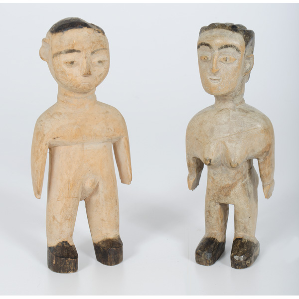 African Wooden Male and Female