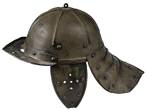 17th Century Lobstertail Helmet With