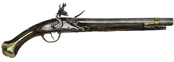 Early Mid-Eastern Flintlock Pistol