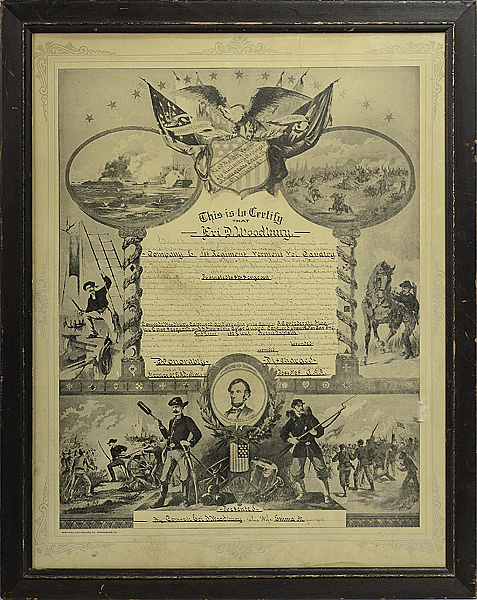 Civil War Discharge of Medal of 160843