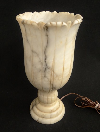 Decorative marble lamp. 16'' Ht.
