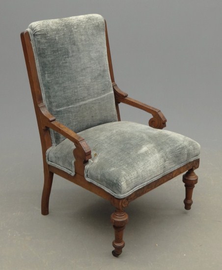 Victorian upholstered side chair  162fbd