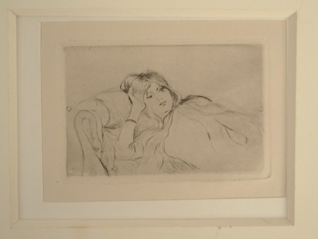 Drypoint drawing woman by Berthe 162fd1