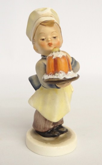 Hummel figurine boy with birthday cake