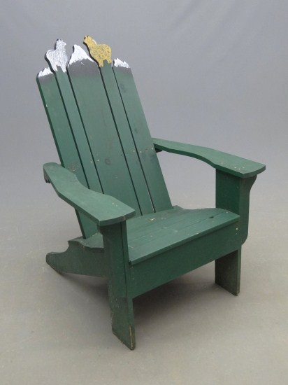 Adirondack chair with alpacas design 16300e