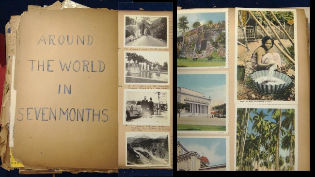 Early scrapbook with hundreds of
