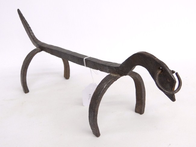 Wrought iron figural sculpture 16303f