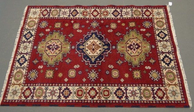Oriental rug Kazak. 4' 7'' x 6'