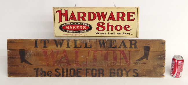 Lot two trade signs including tin 1630a4