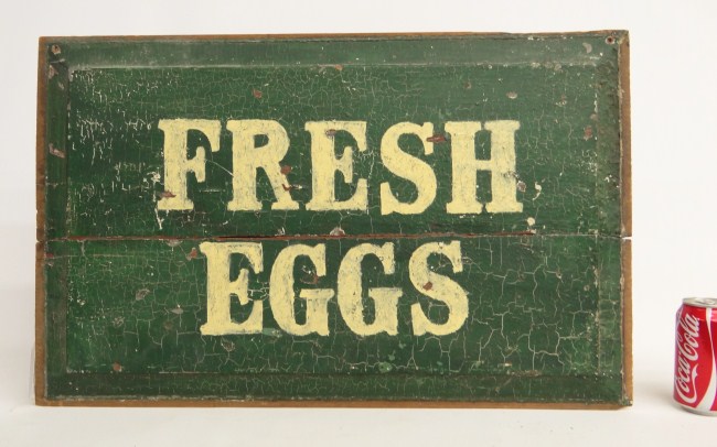 Early painted wooden trade sign