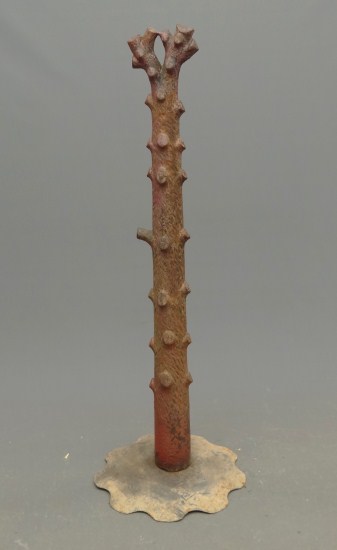 19th c. stump form hitching post