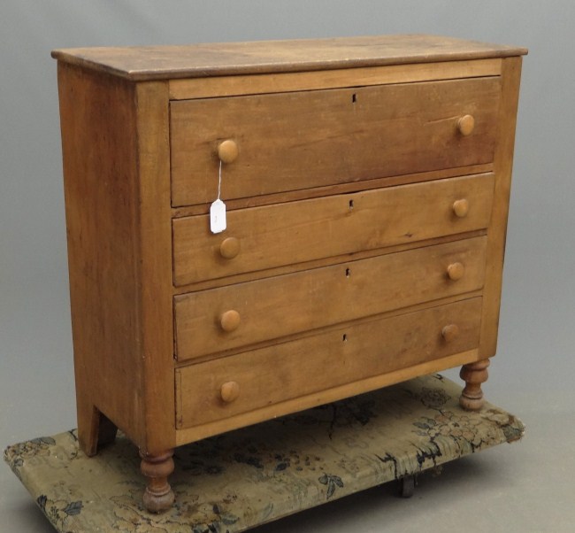 19th c. chest drawers. 45 W 16 1/2