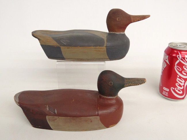 Lot two painted ducks probably