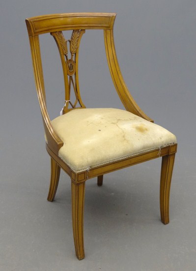 Decorative side chair.